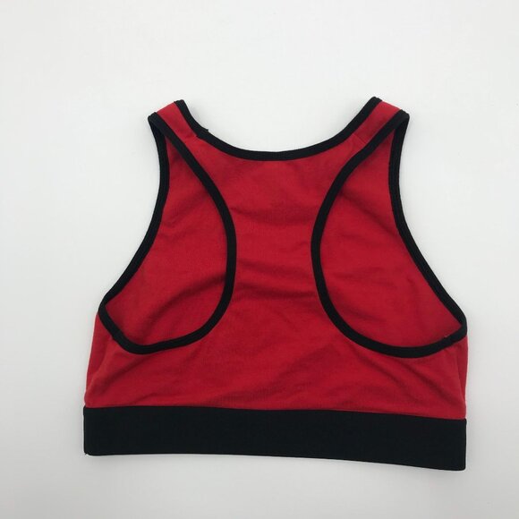 PINK Logo Sports Bra Red Small - Picture 2 of 3